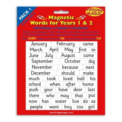 Magnetic Words Years 1 and 2  (pack1)